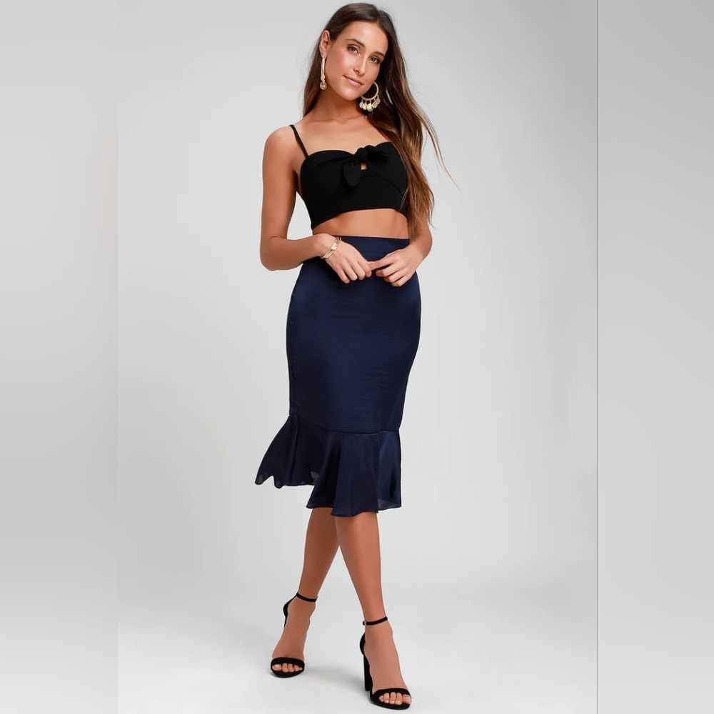 All Mine Black Tie-Front Brami
